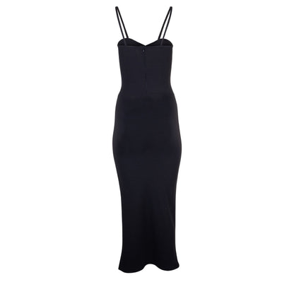 Heidi Cutout Detail Ribbed Maxi Dress