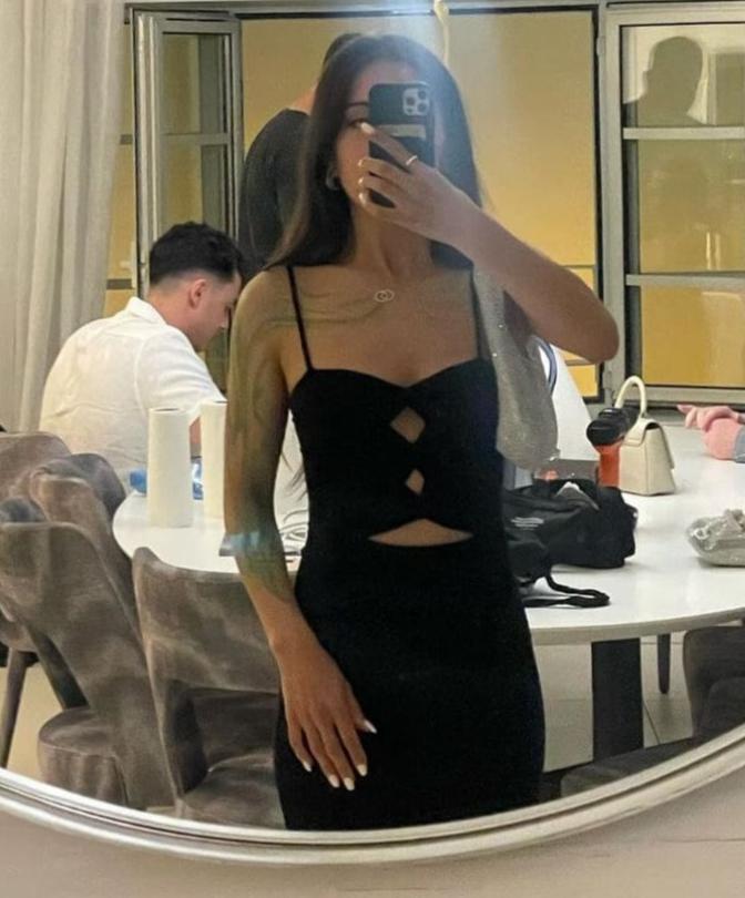 Heidi Cutout Detail Ribbed Maxi Dress