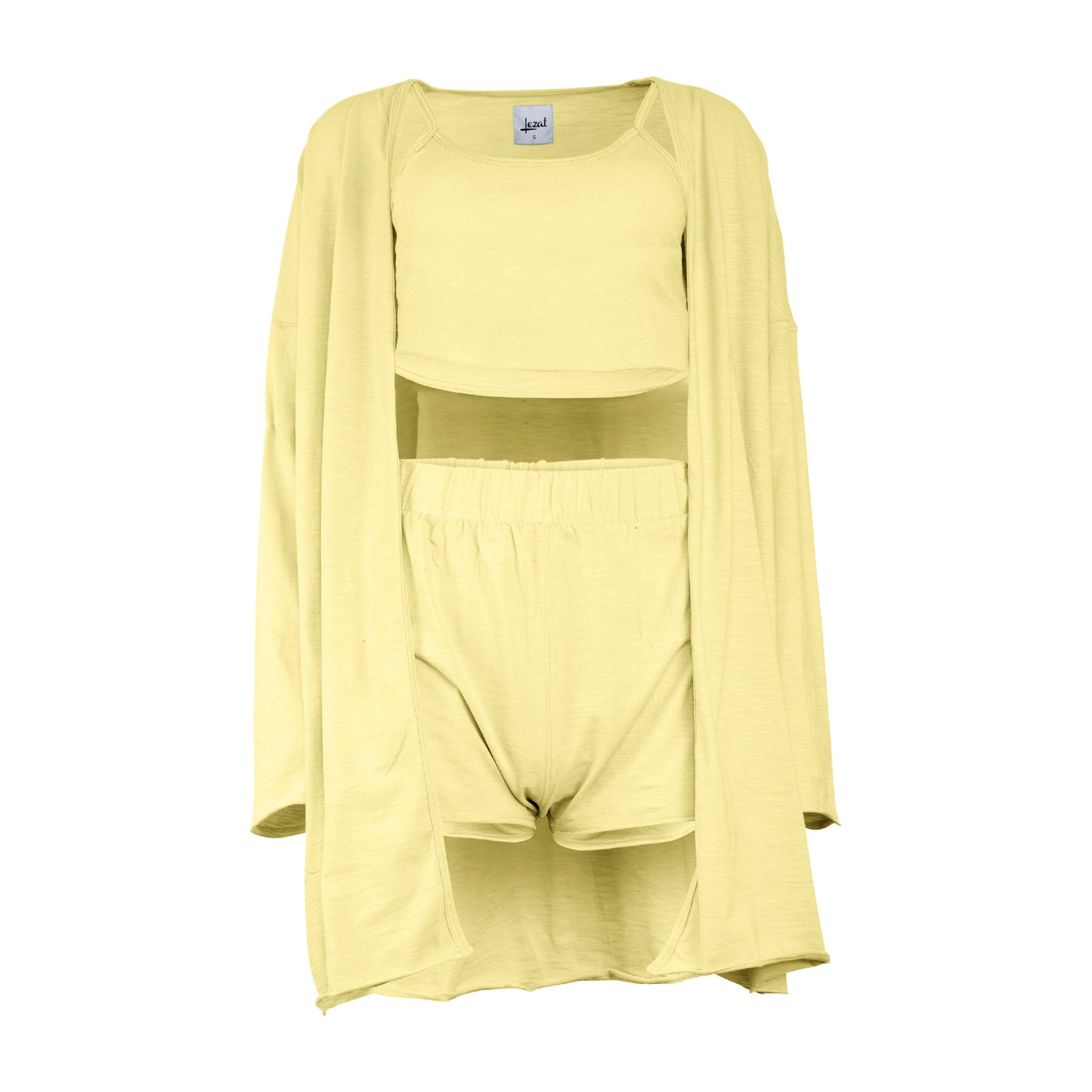 Kora Cotton 3-Piece Lounge Set - Banana