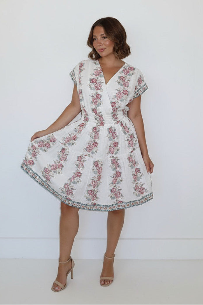 Priscilla Dress in Antique Floral
