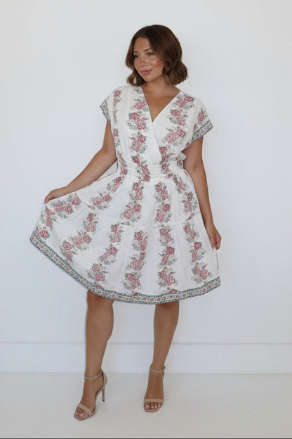 Priscilla Dress in Antique Floral