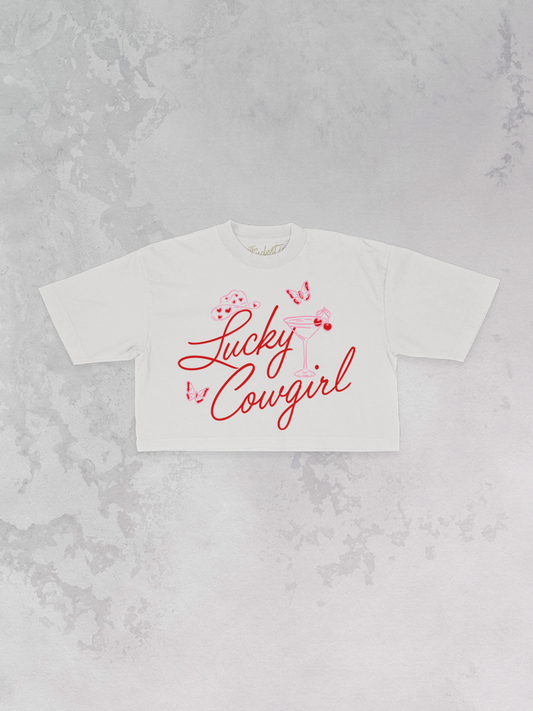 Underground Original Design: Lucky Cowgirl, Western Cropped TShirt