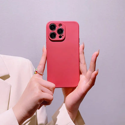 Premium Silicone iPhone Case for 13/14/15/Pro/Max/Series