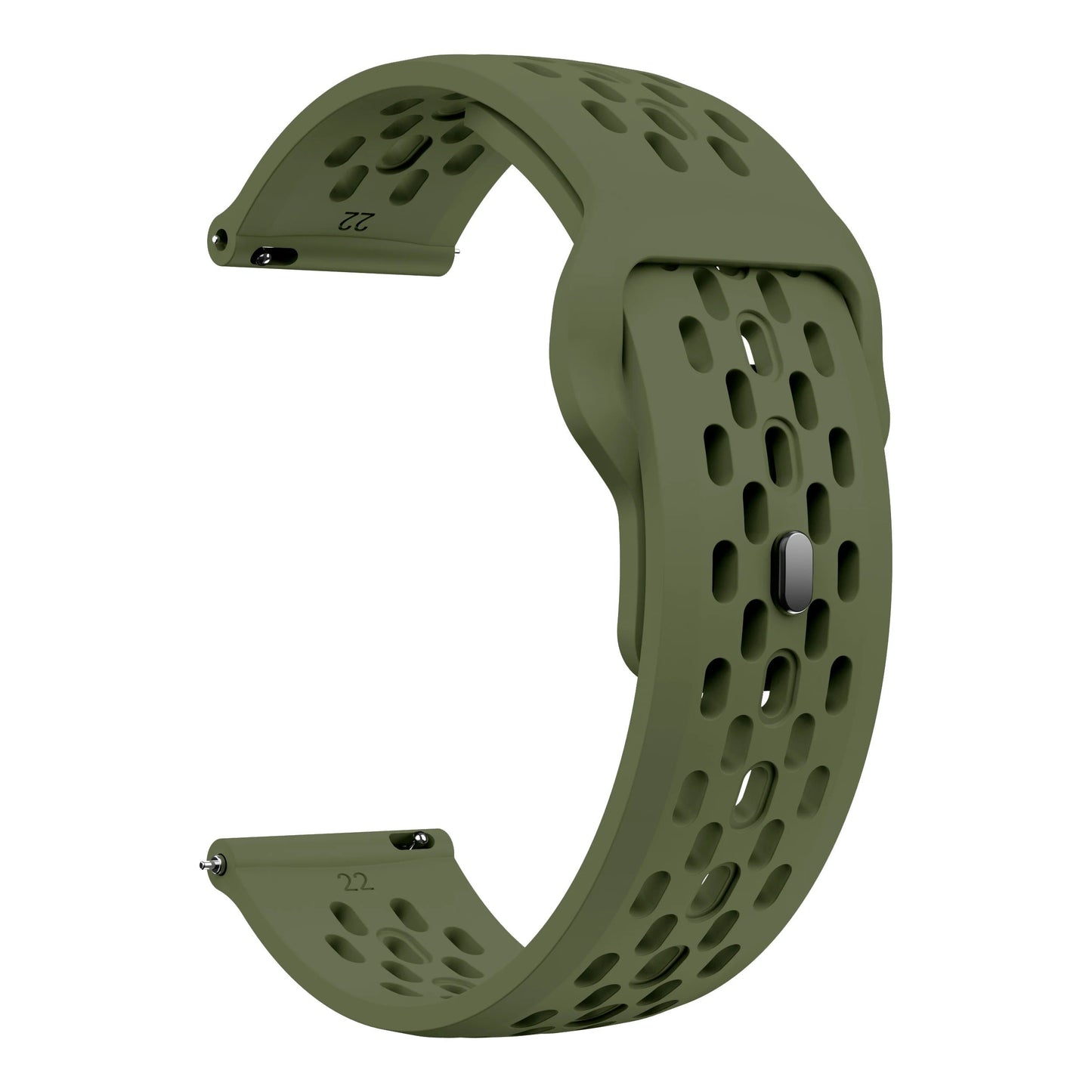 18mm, 20mm, 22mm, Strap for Samsung Galaxy Watch 7 FE 6 5 4 5Pro 6/4Classic Silicone Band for Huawei GT5 Pro 46mm GT4/3Pro Bracelet