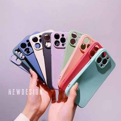 Premium Silicone iPhone Case for 13/14/15/Pro/Max/Series