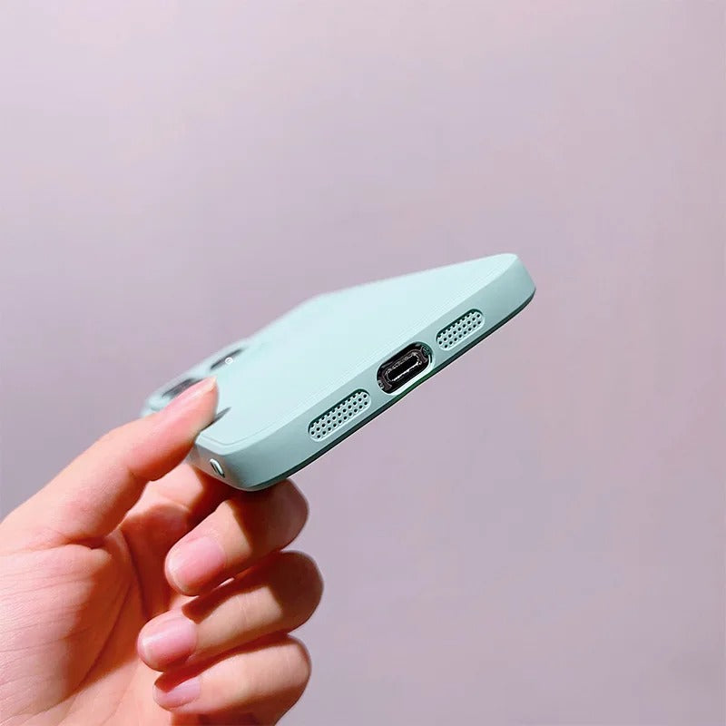 Premium Silicone iPhone Case for 13/14/15/Pro/Max/Series