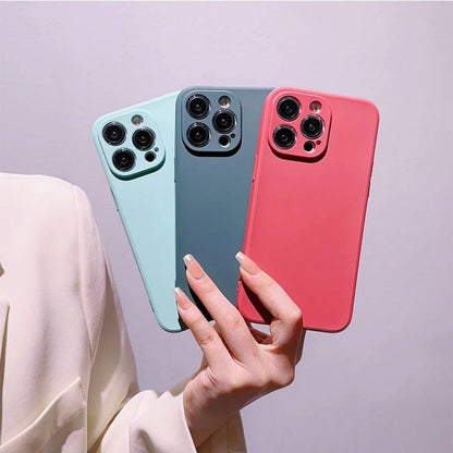 Premium Silicone iPhone Case for 13/14/15/Pro/Max/Series