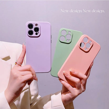Premium Silicone iPhone Case for 13/14/15/Pro/Max/Series