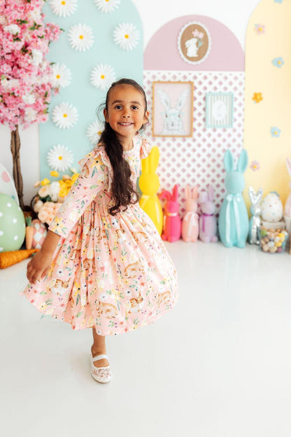 Chicks & Bunnies Ruffle Twirl Dress