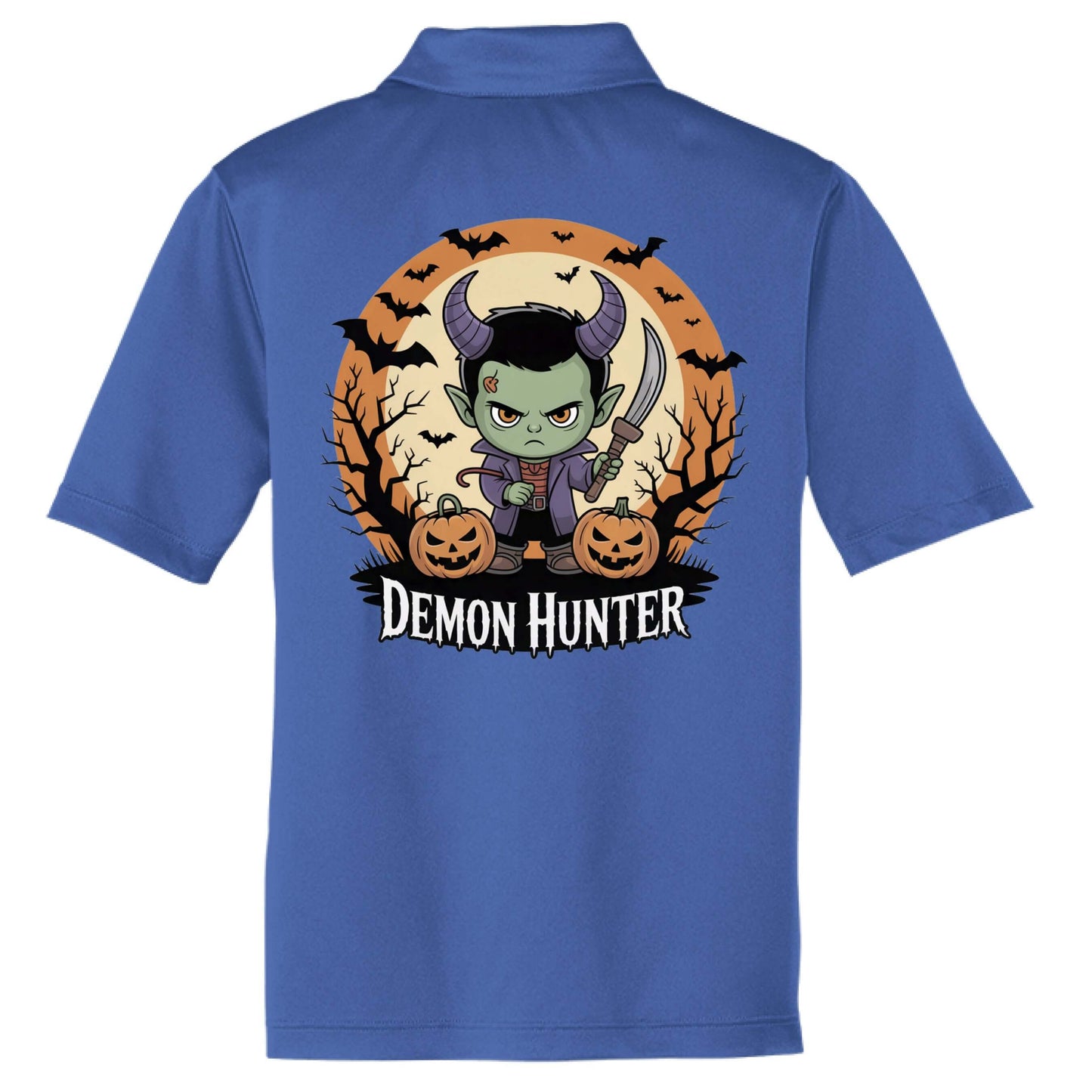 Demon Slayer Halloween Polo by Vellmara