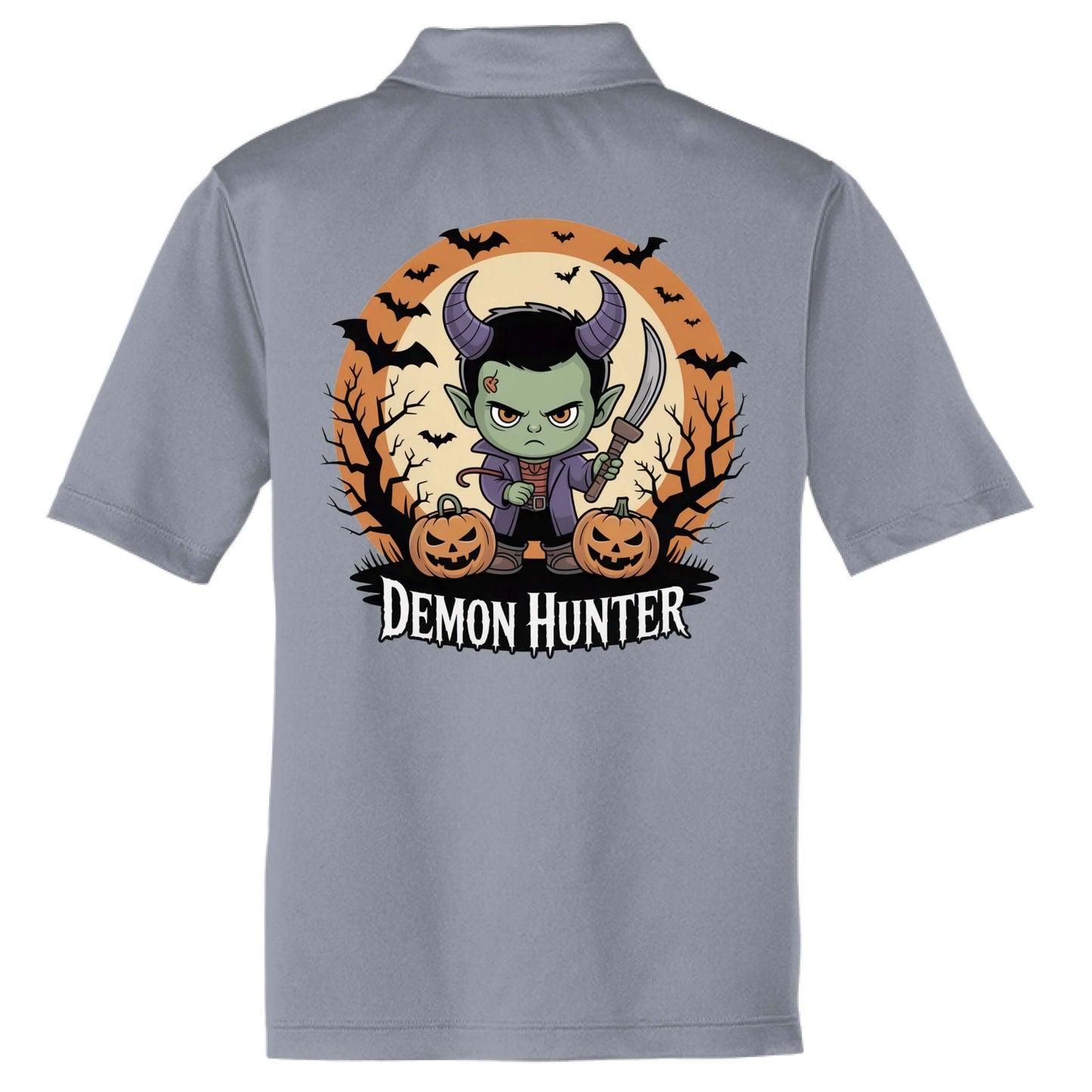 Demon Slayer Halloween Polo by Vellmara