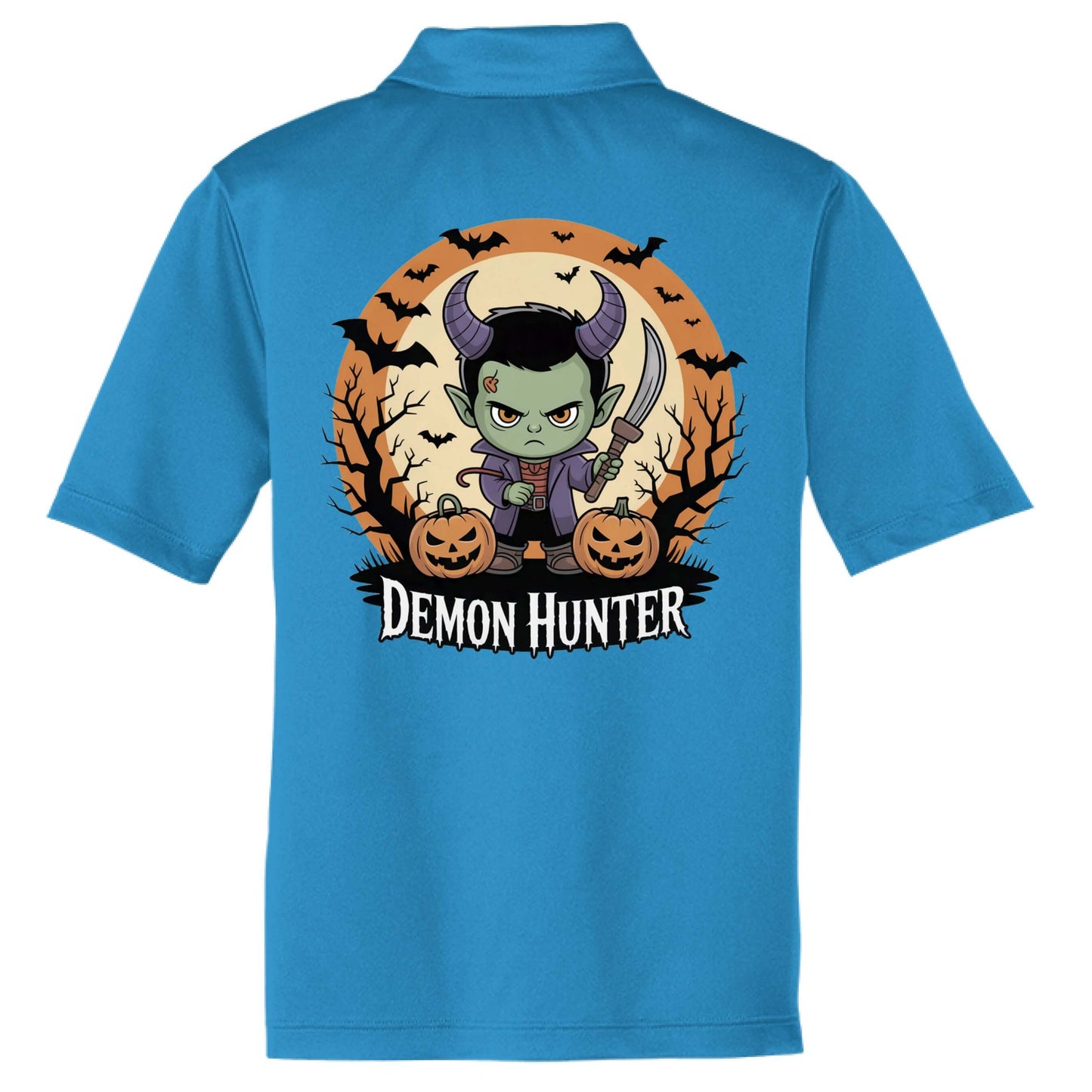 Demon Slayer Halloween Polo by Vellmara