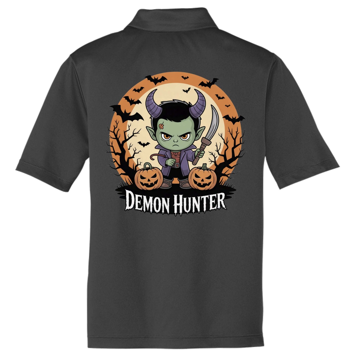 Demon Slayer Halloween Polo by Vellmara