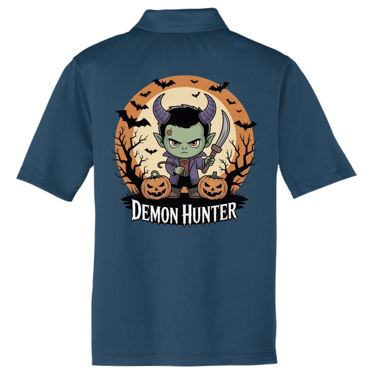 Demon Slayer Halloween Polo by Vellmara