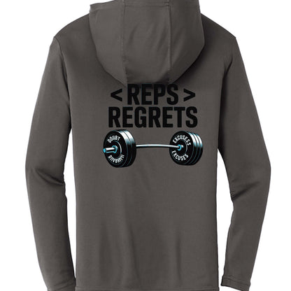 Reps over Regrets Hooded Long Sleeve Tee