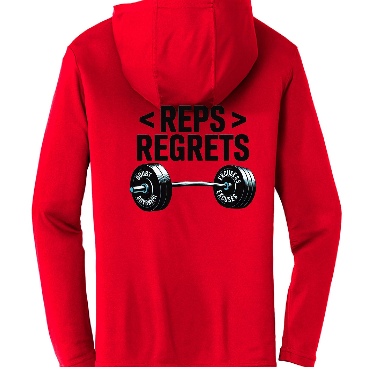 Reps over Regrets Hooded Long Sleeve Tee