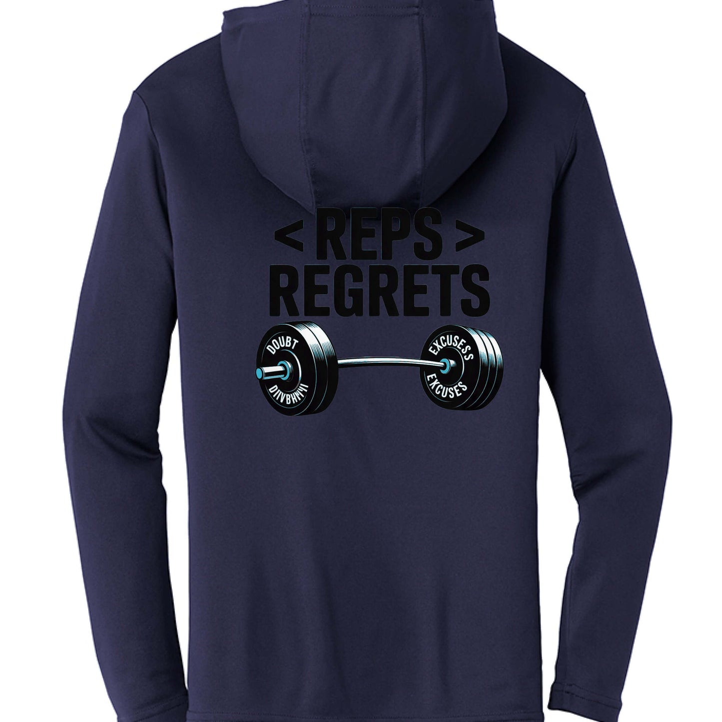Reps over Regrets Hooded Long Sleeve Tee