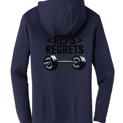 Reps over Regrets Hooded Long Sleeve Tee