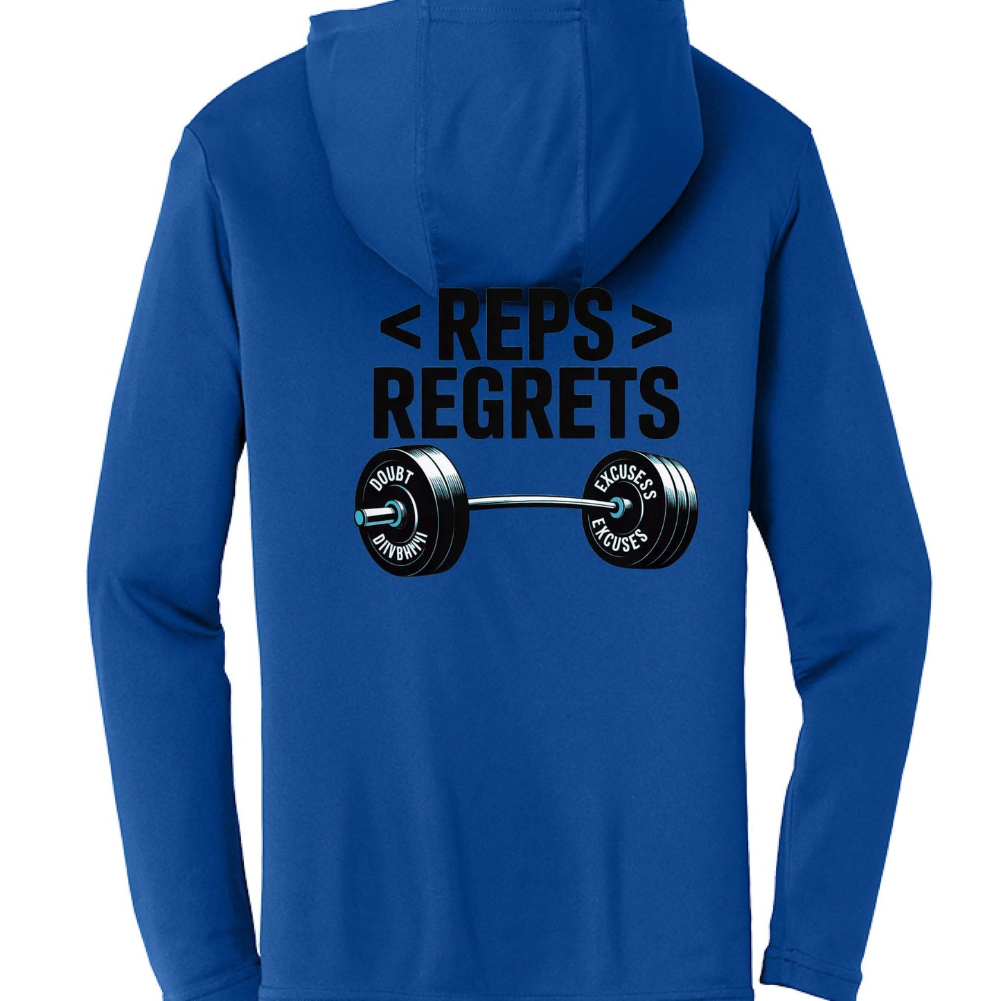 Reps over Regrets Hooded Long Sleeve Tee