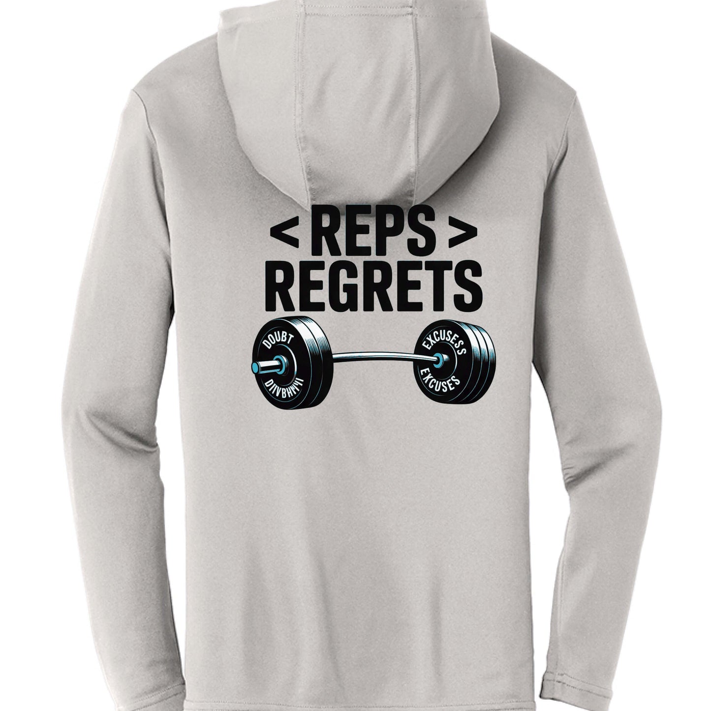 Reps over Regrets Hooded Long Sleeve Tee