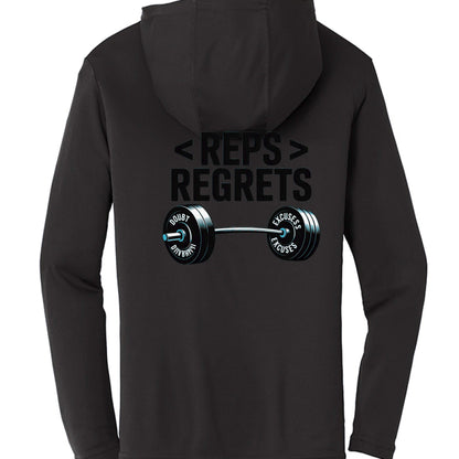 Reps over Regrets Hooded Long Sleeve Tee