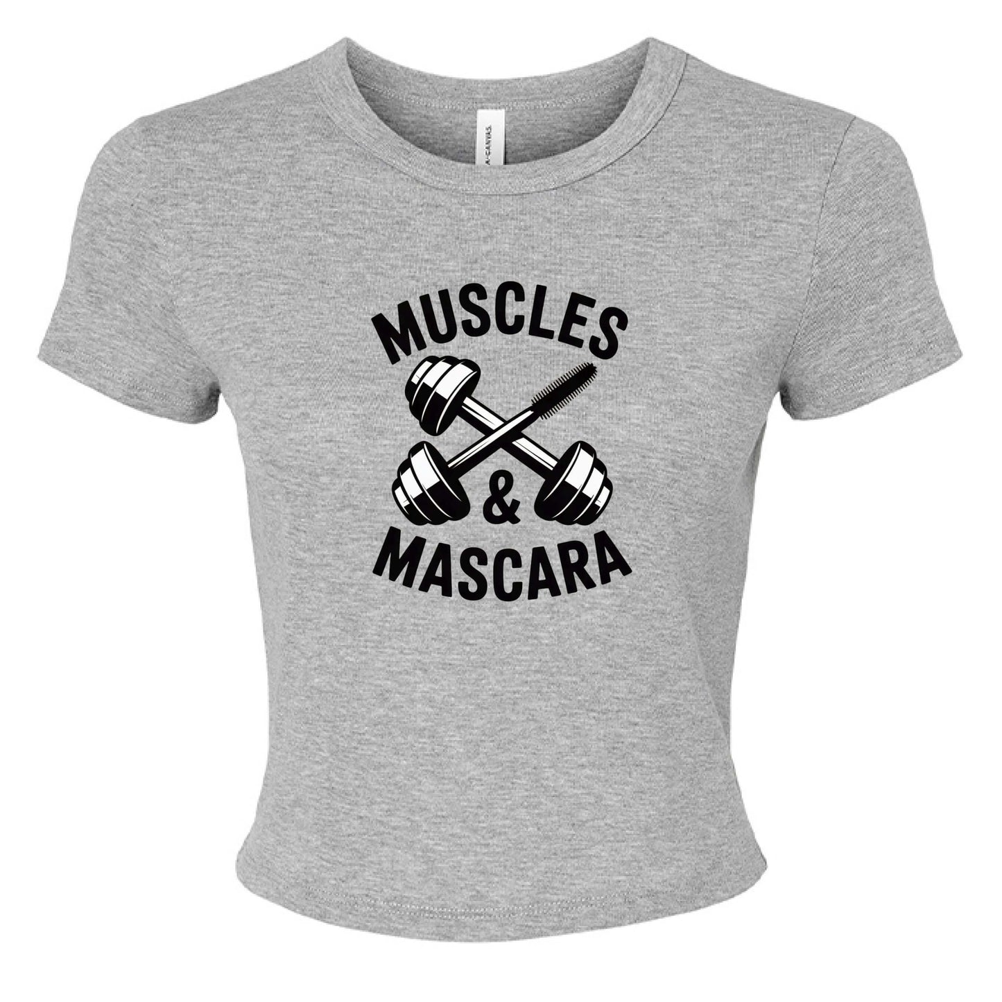Muscles & Mascara Ladies Ribbed Baby Tee