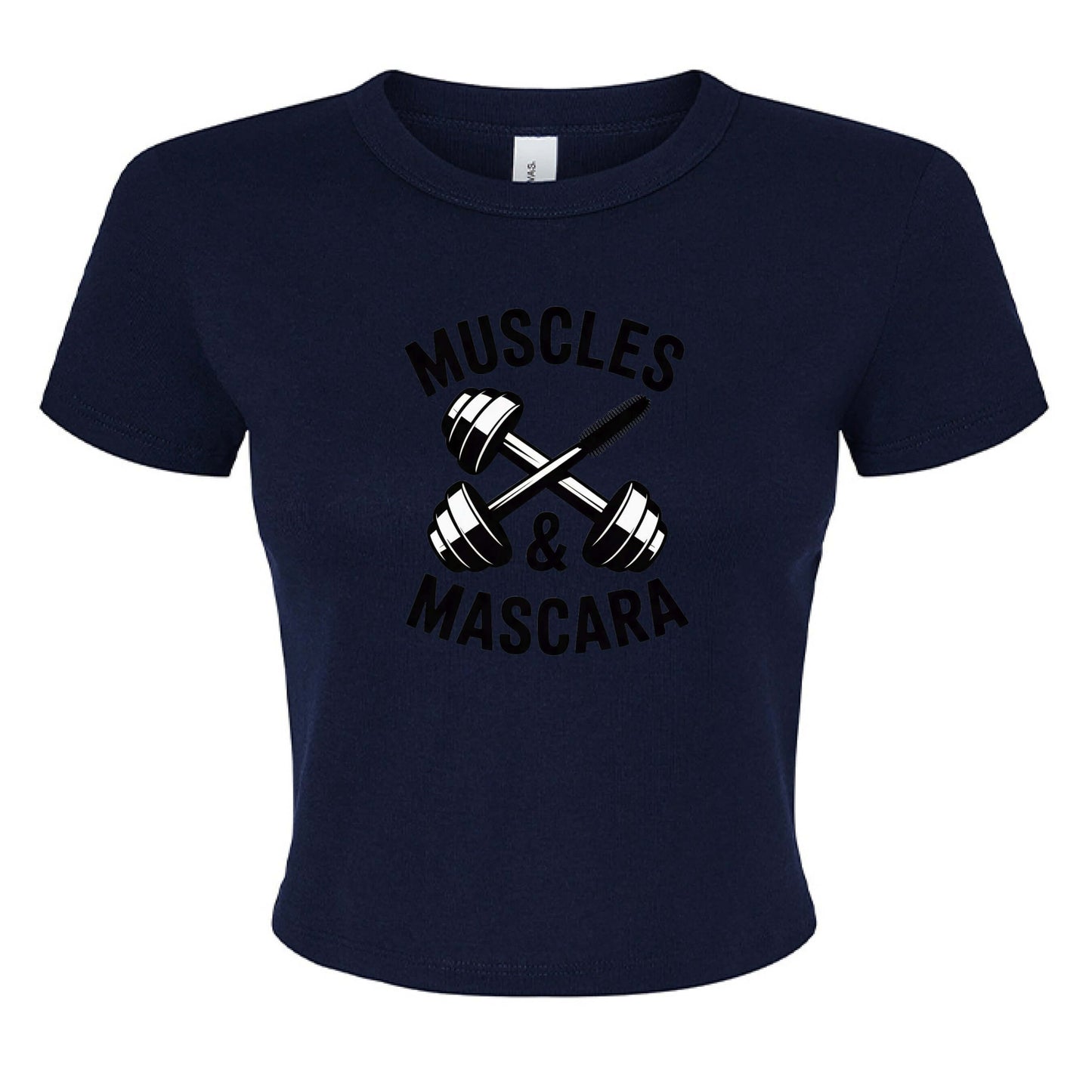 Muscles & Mascara Ladies Ribbed Baby Tee