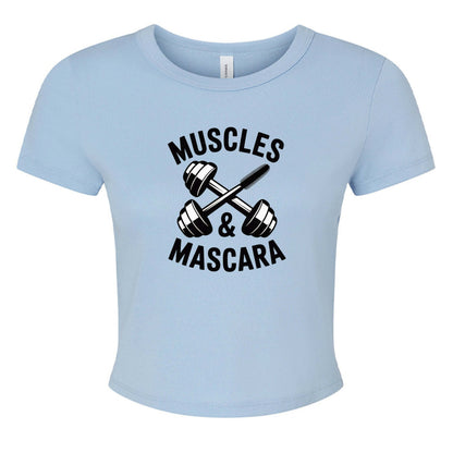 Muscles & Mascara Ladies Ribbed Baby Tee