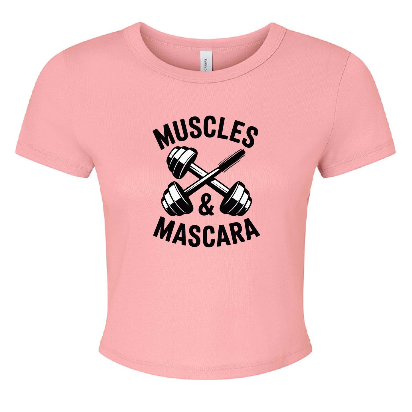 Muscles & Mascara Ladies Ribbed Baby Tee