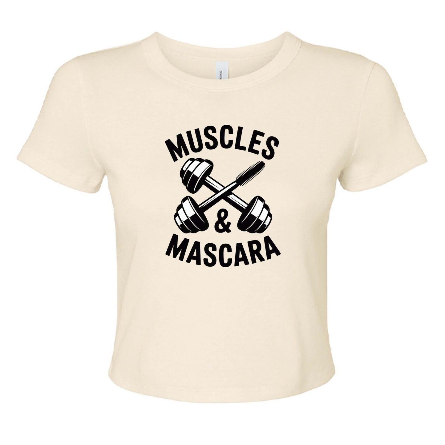 Muscles & Mascara Ladies Ribbed Baby Tee