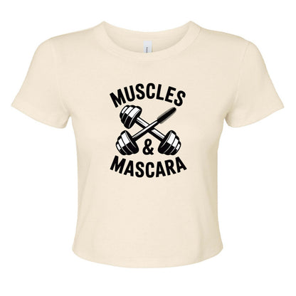 Muscles & Mascara Ladies Ribbed Baby Tee