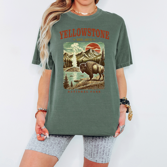 Postcard Paradise Vintage Travel Comfort Colors Tee