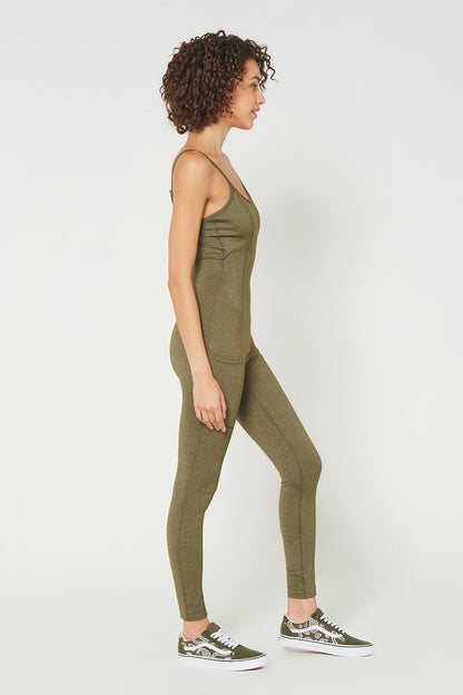 Sculpted Scoop-Neck Romper Made in USA