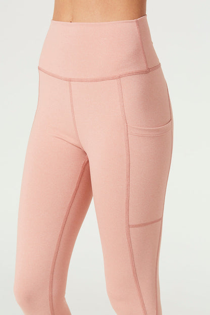 Stretch Heather Pocket Legging Made in USA