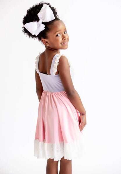 Rapunzel Ruffle - Girls Hugs Twirl Dress