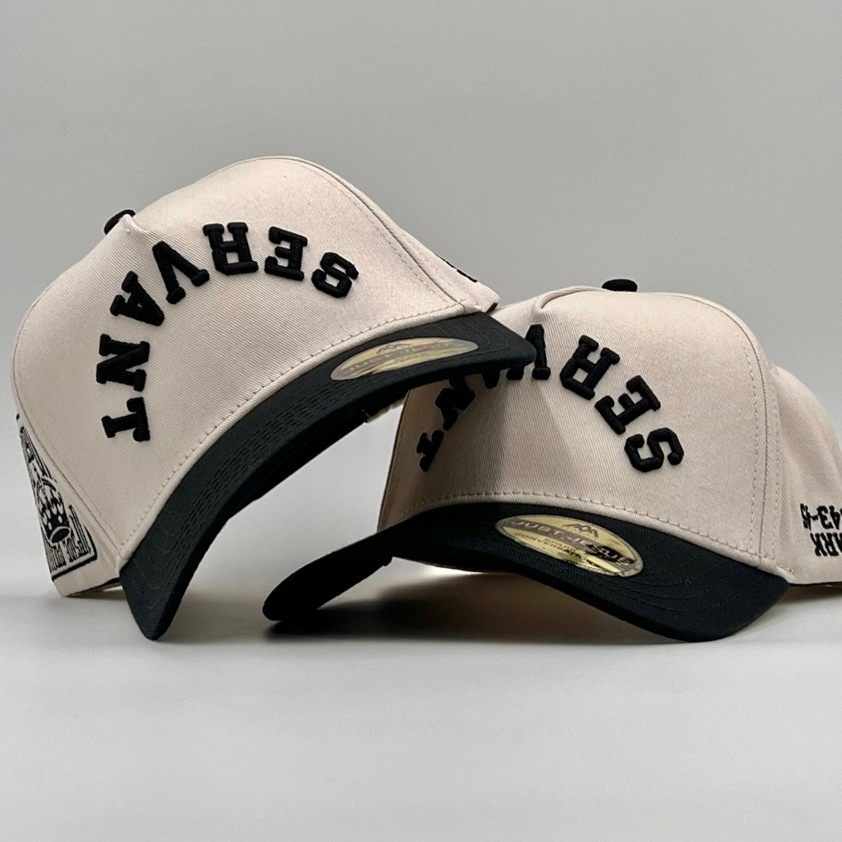 [PRE-ORDER - SHIPS APRIL 10TH] ‘SERVANT’ Premium SnapBack - Cream/Black