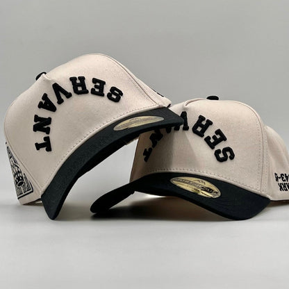 [PRE-ORDER - SHIPS APRIL 10TH] ‘SERVANT’ Premium SnapBack - Cream/Black