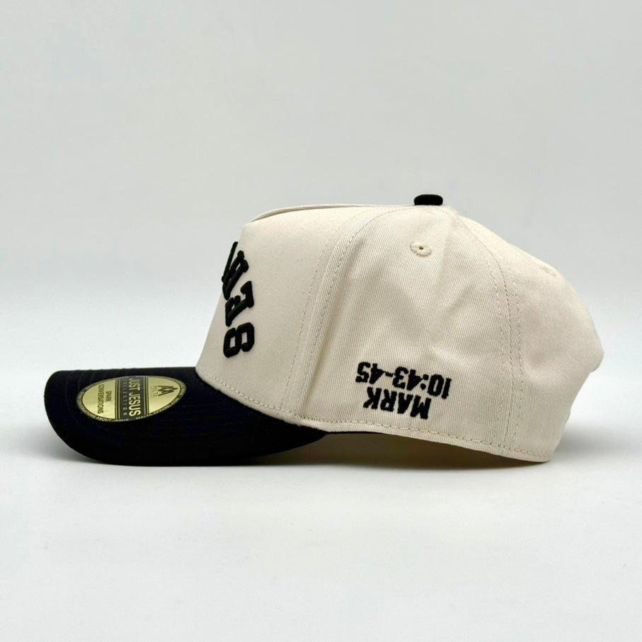 [PRE-ORDER - SHIPS APRIL 10TH] ‘SERVANT’ Premium SnapBack - Cream/Black