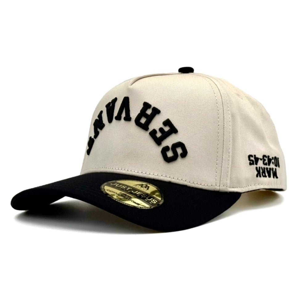 [PRE-ORDER - SHIPS APRIL 10TH] ‘SERVANT’ Premium SnapBack - Cream/Black