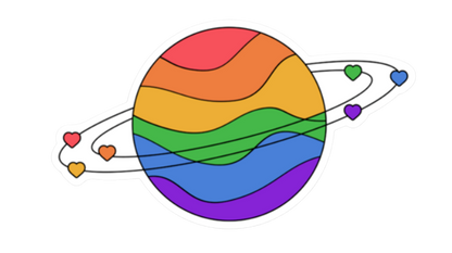 Pride Planets Stickers