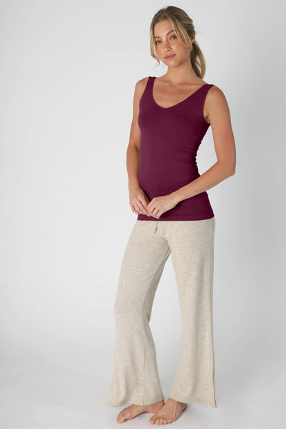 NikiBiki Reversible Seamless Western Basics Tank Top — V-Neck or Scoop Neck (4 Colors, Made in USA)