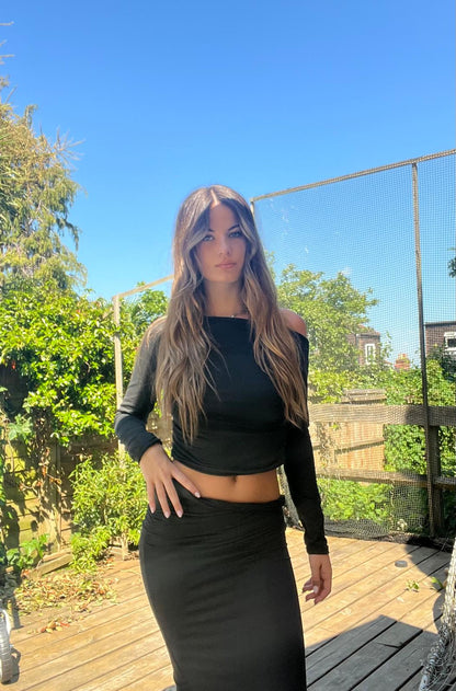 Charlotte Summers Black Dress & Top