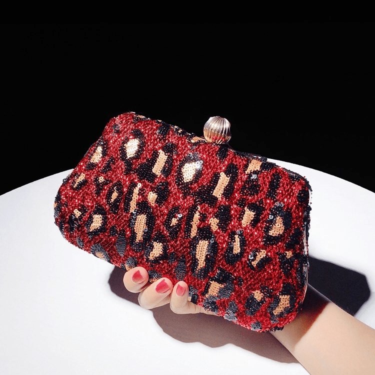 Sequin Clutch Square Evening Bag
