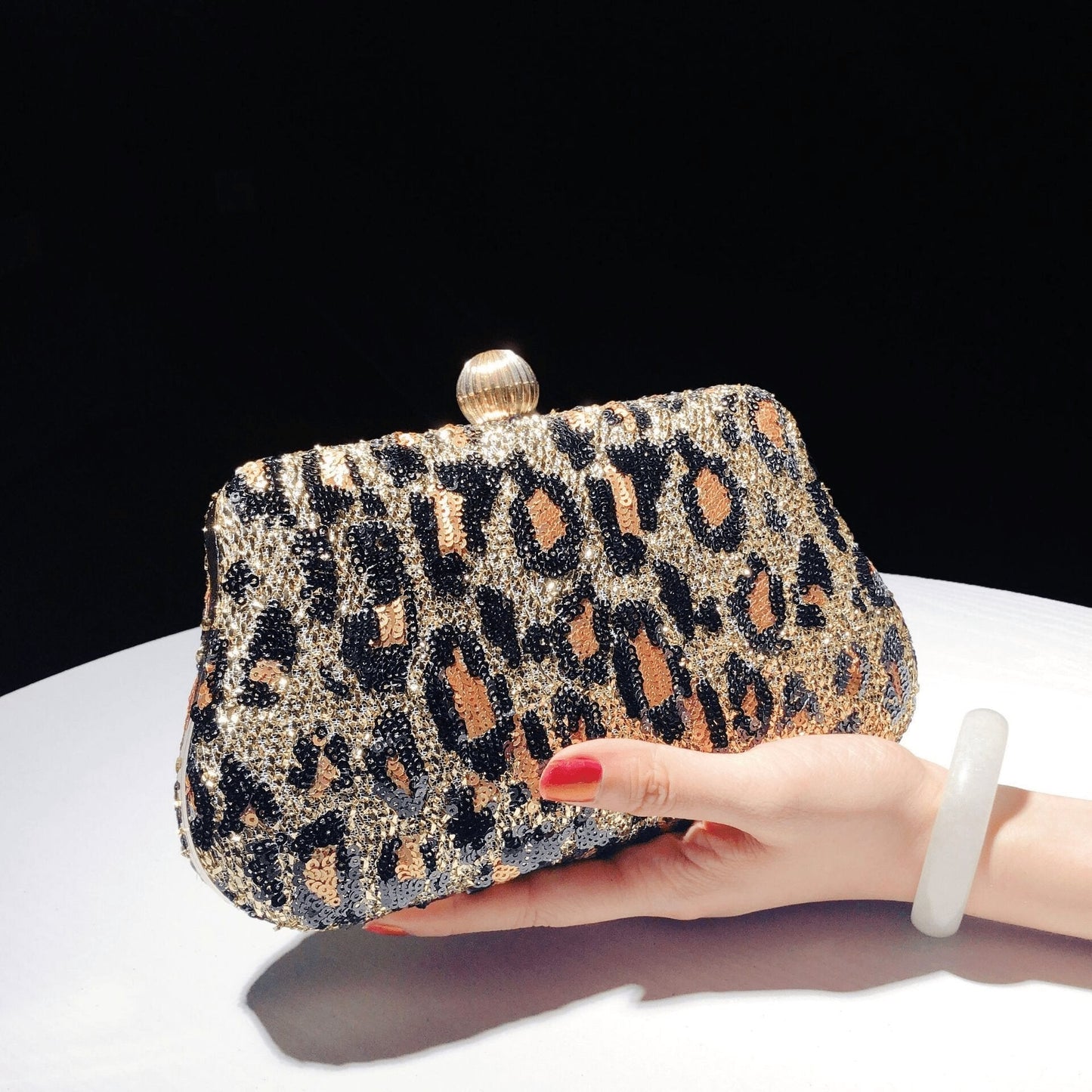 Sequin Clutch Square Evening Bag