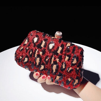 Sequin Clutch Square Evening Bag