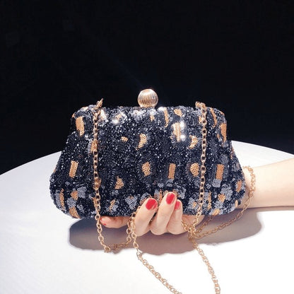 Sequin Clutch Square Evening Bag
