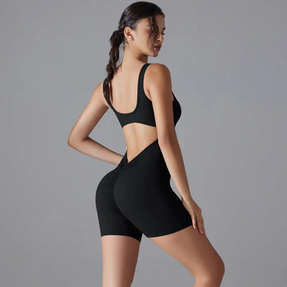 Sexy V-Shaped Back Romper