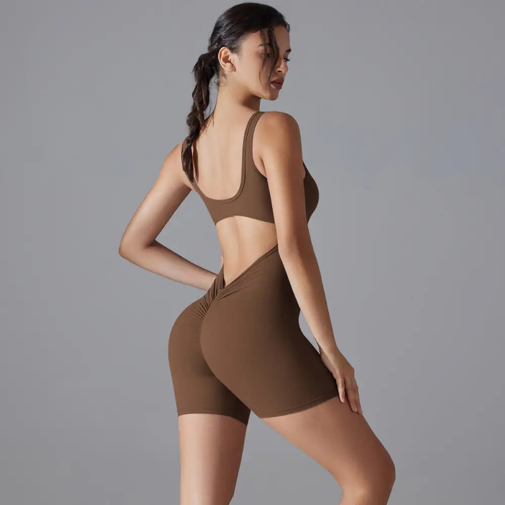 Sexy V-Shaped Back Romper