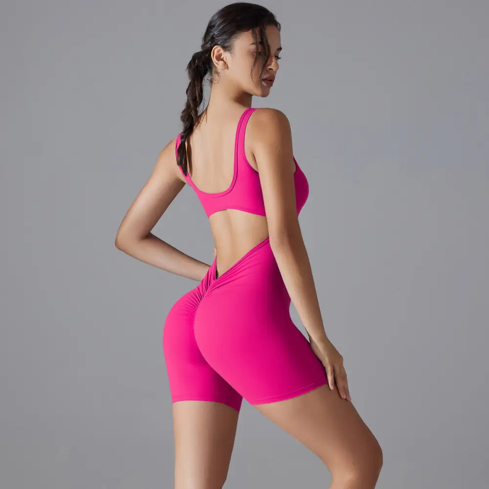 Sexy V-Shaped Back Romper