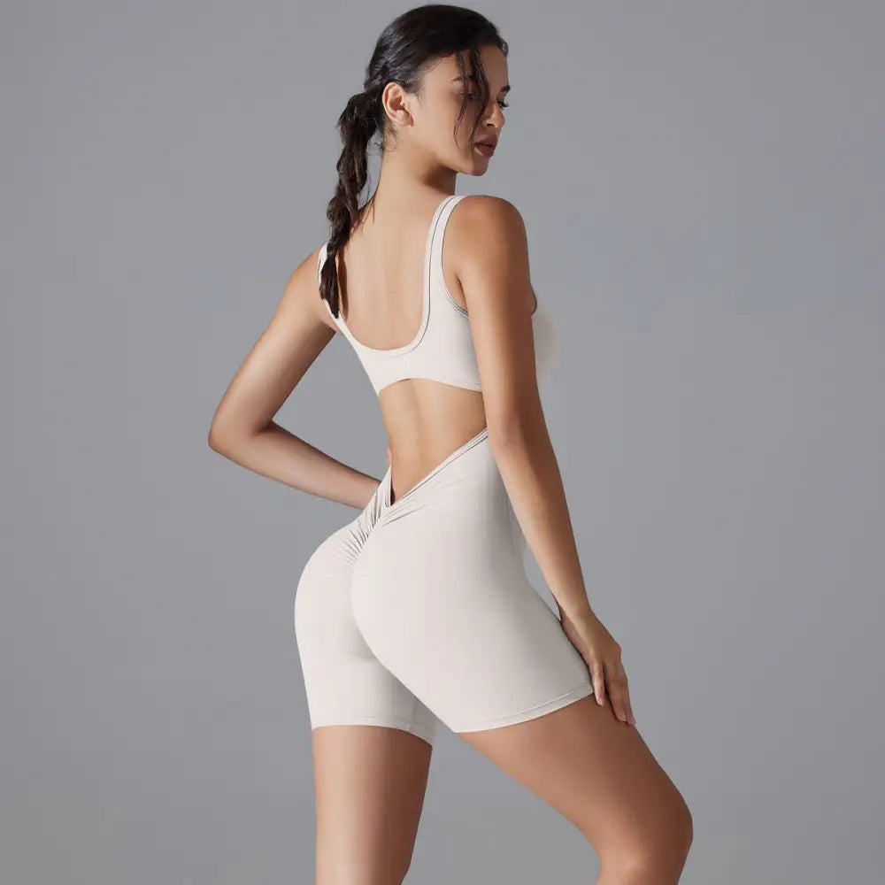 Sexy V-Shaped Back Romper